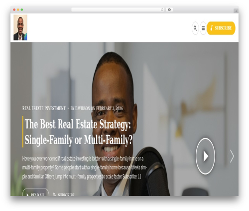 Wpcast WordPress theme - francoisentrepreneur.org