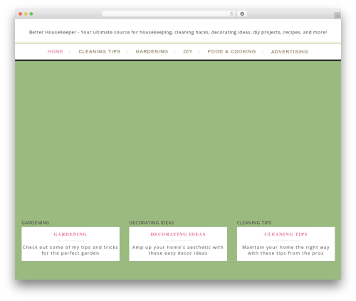 Amory WordPress website theme - betterhousekeeper.com