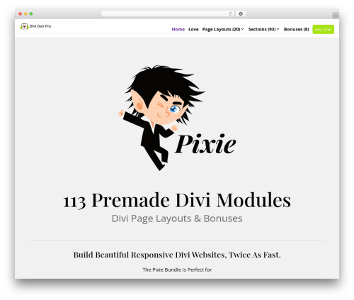 Pixie assistant WordPress plugin - pixie.divi-den.com