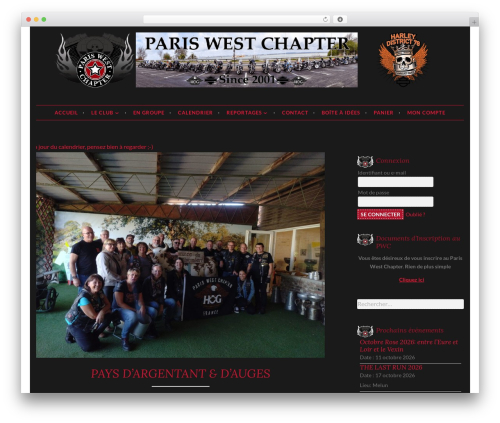 Theme PWC WordPress website theme - pariswestchapter.fr
