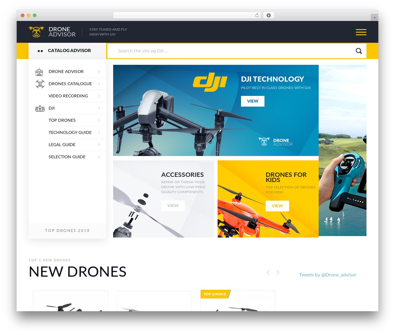 Theme WordPress Drones - droneadvisor.tech