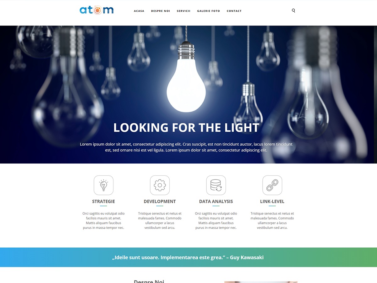 ATOM 2 theme WordPress by Adrian Olteanu