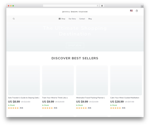Botticelli WordPress ecommerce theme - joyfuldropsstation.shop