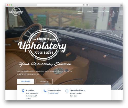 Divi theme WordPress - completeupholsteryshop.com