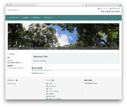 FSV BASIC CORPORATE GREEN theme WordPress - oohirakakou.com