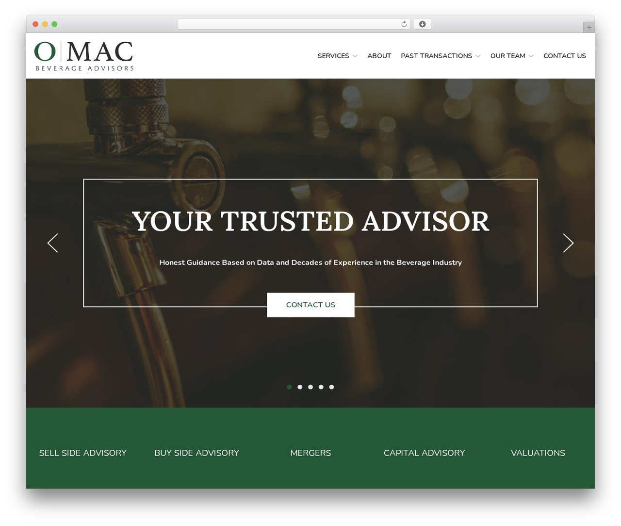 Reach Local - Service Out Quick WordPress website theme - omacbeverage.com