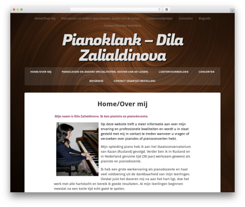 Simple Shop theme WordPress - pianoklank.nl