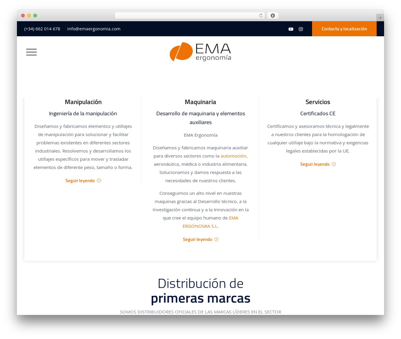 Tectxon WordPress theme - emaergonomia.com