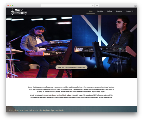 Theme WordPress Rhythmo - musicwithdanny.com