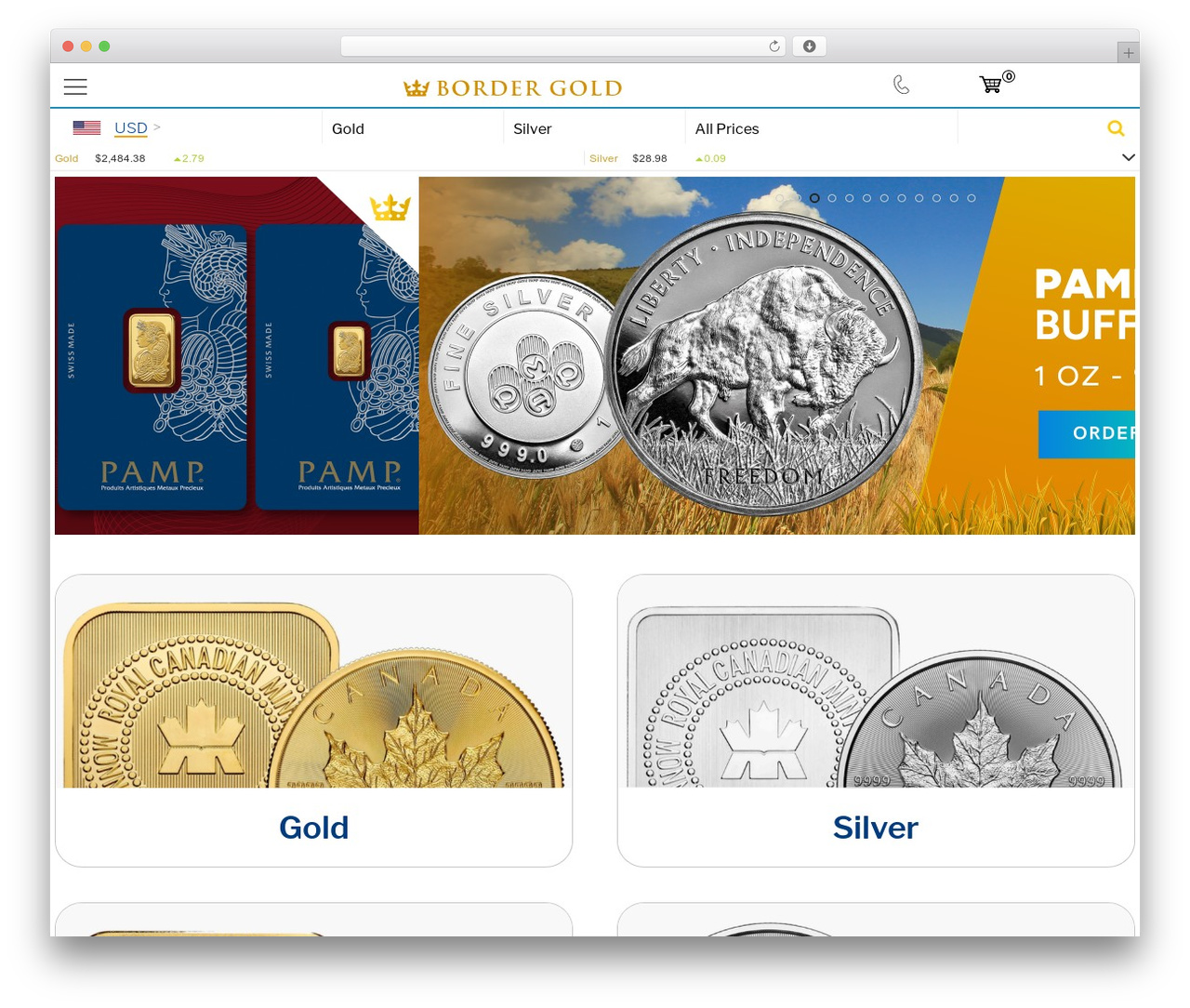 Canada's Leading Gold & Silver Dealer - Border Gold