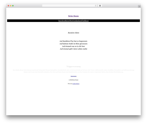 WordPress theme Davis Blocks - reim-raum.com