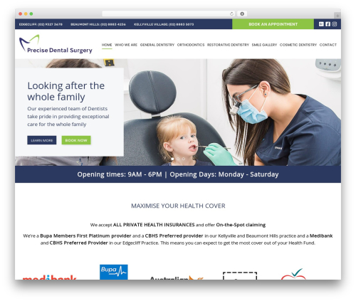 Best WordPress theme Default Theme - precisedentalsurgery.com.au