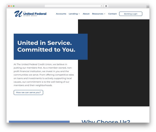 Best WordPress theme Divi - tufcu.org