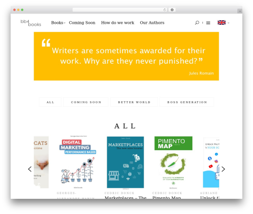 chapterone theme WordPress - bb4books.com