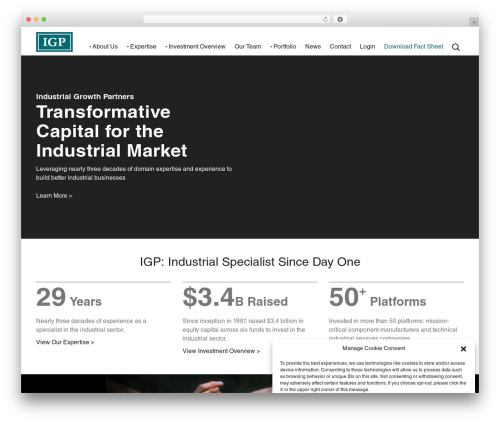 IGP WordPress theme - igpequity.com
