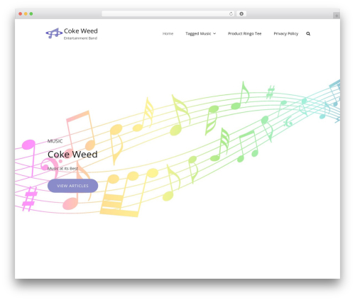 intuitive free WordPress theme - cokeweed.com