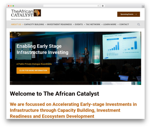 MANN WordPress theme - theafricancatalyst.com