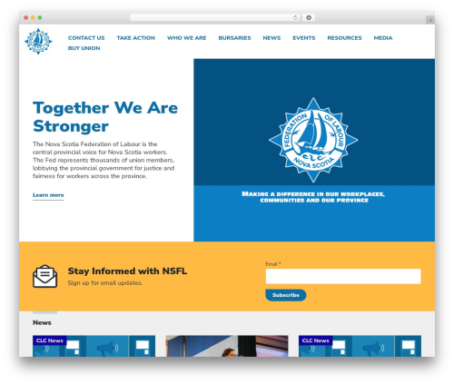 WordPress theme CLC-2018 - nslabour.ca