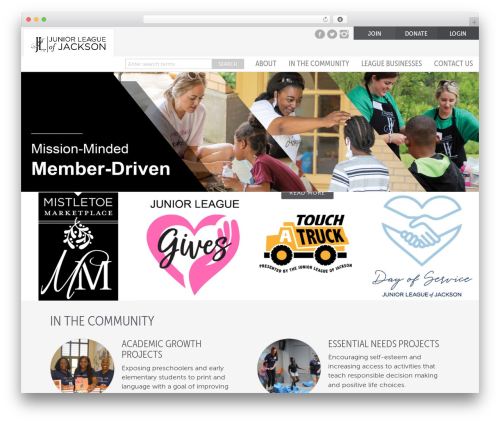 WordPress theme Customizable Theme 1 - jljackson.org