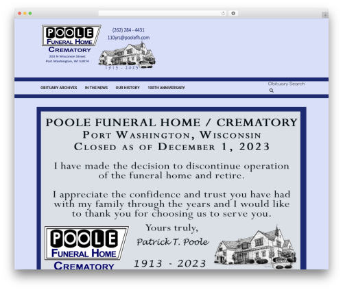 WordPress theme Neux - poolefh.com