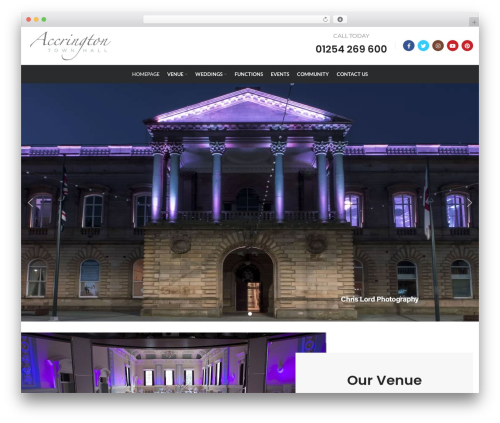 WordPress theme PlusW - accringtontownhall.co.uk