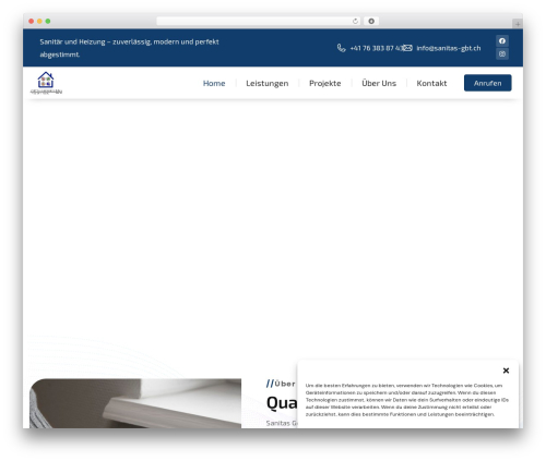 Amiso theme WordPress - sanitas-gbt.ch