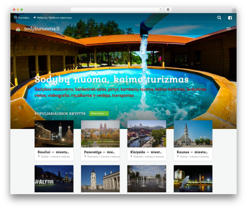 Destinations WordPress plugin - sodybunuoma.lt