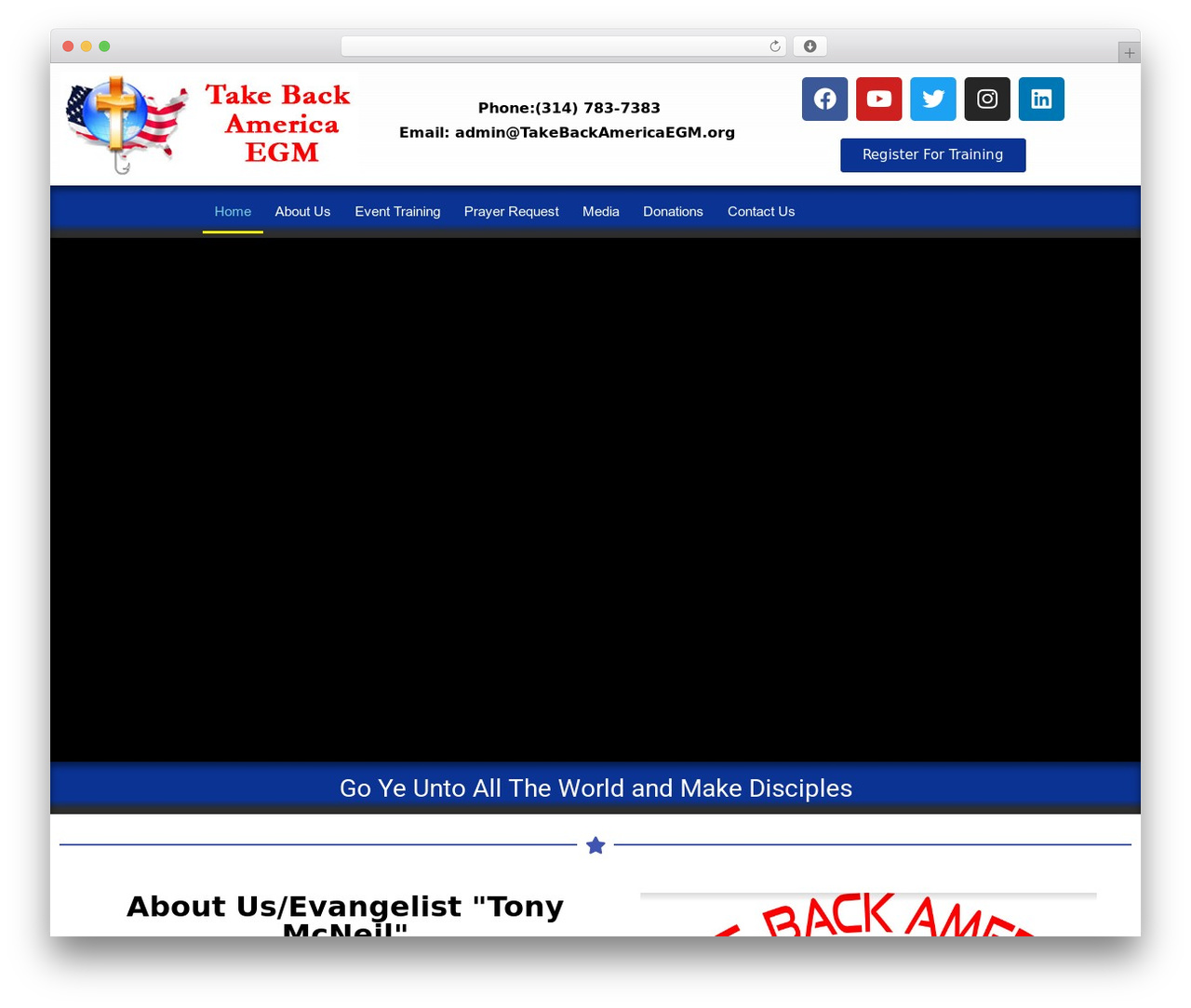 Hello Elementor WordPress theme - takebackamericaegm.org