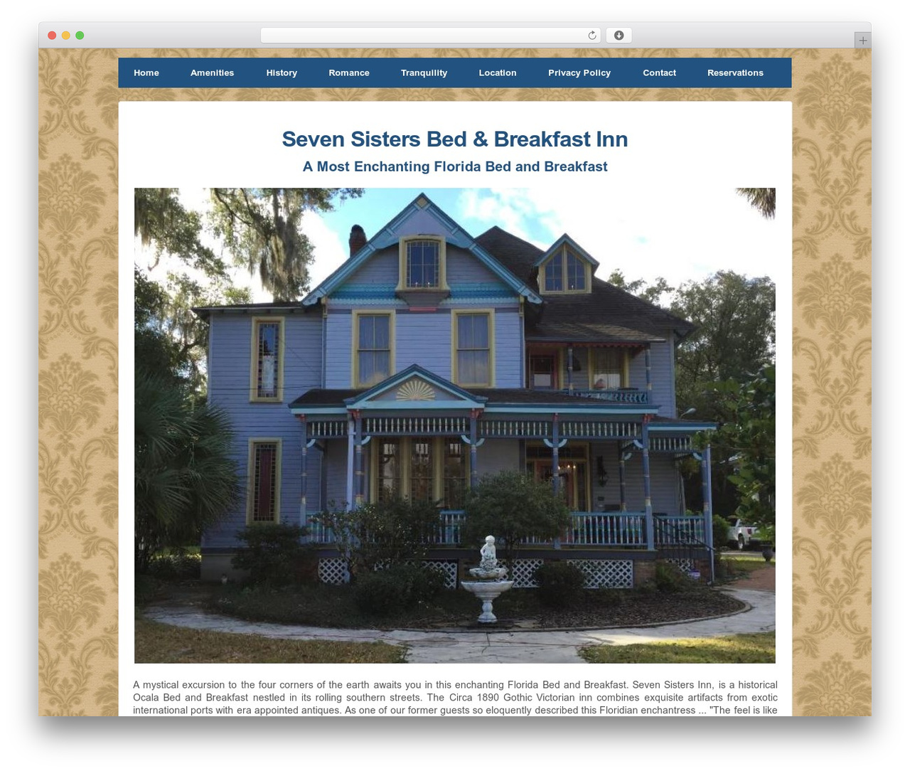 Responsive Pro WordPress theme - sevensistersinn.org
