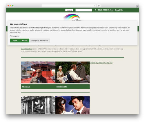 Theme WordPress Client Design - davidwickesproductions.com