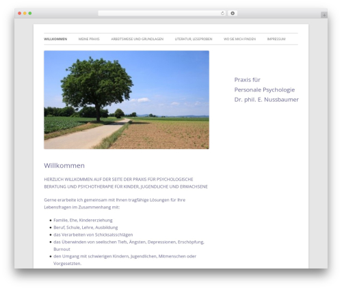 Tiny Framework theme WordPress - psychologienussbaumer.ch