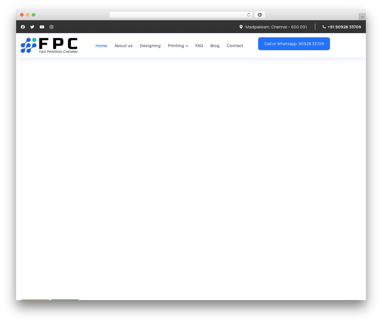 Vaxi WordPress theme - flexprintingchennai.com