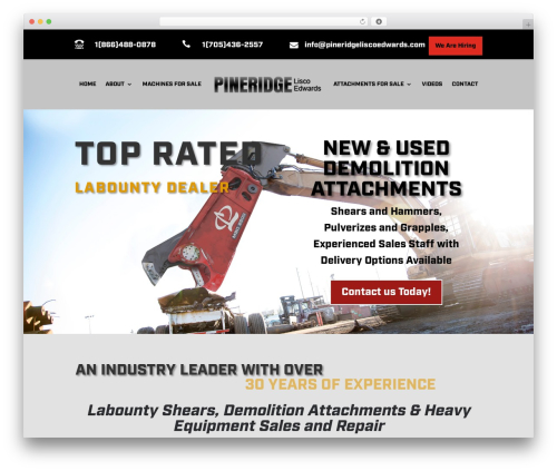 WordPress theme Divi - pineridgeliscoedwards.ca