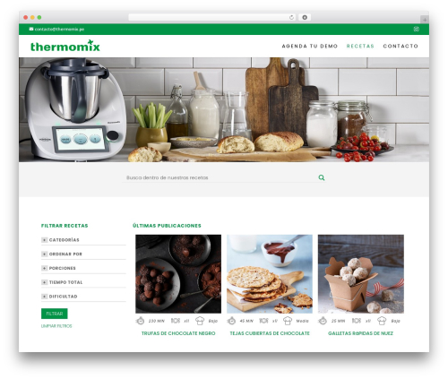 WordPress theme Divi - recetasthermomix.pe