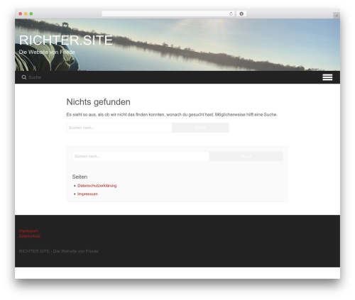 WordPress theme friede Theme - richter.cafe
