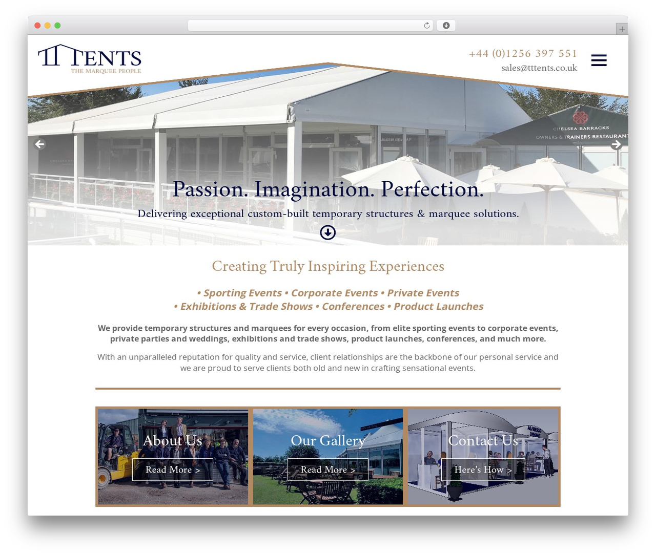 Client Design WordPress theme - tttents.co.uk Client Design WordPress theme - tttents.co.uk