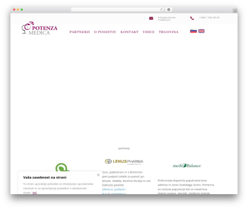 Divi mobile WordPress plugin - potenza-medica.si