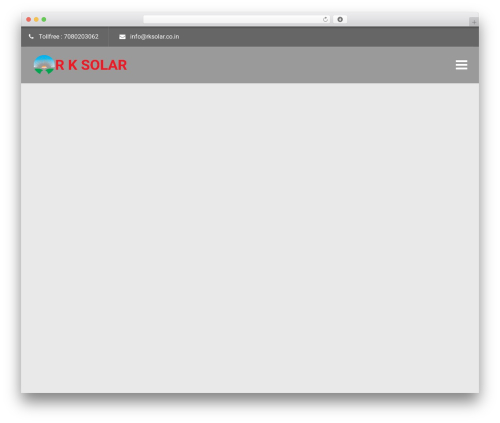 Greenly WordPress theme - rksolar.co.in