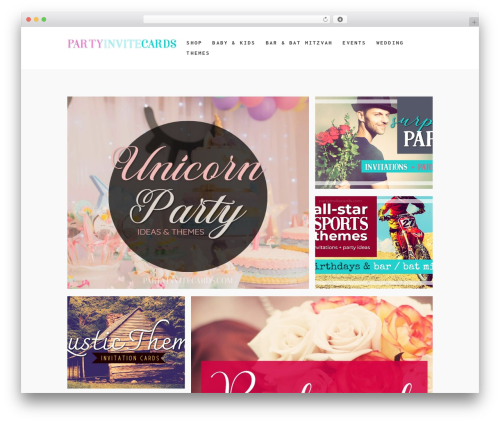 Studio Responsive WordPress Theme WordPress wedding theme - partyinvitecards.com