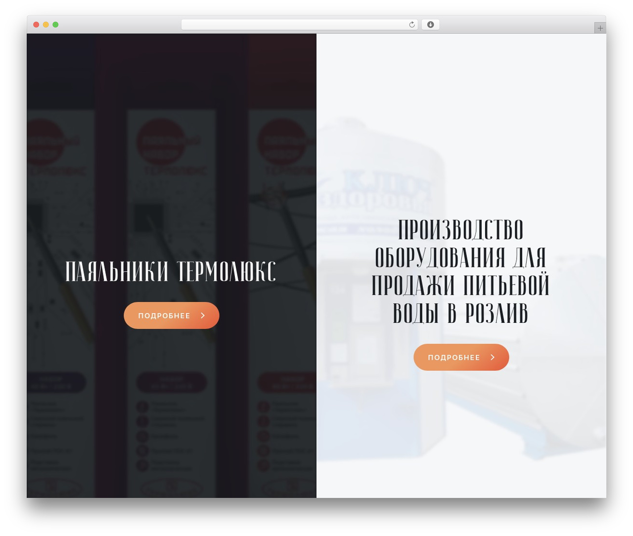 Termolux WordPress theme - termolux-dn.ru