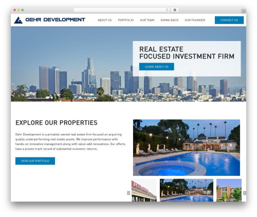 Theme WordPress GEHR Development WordPress Theme - gehrdevelopment.com