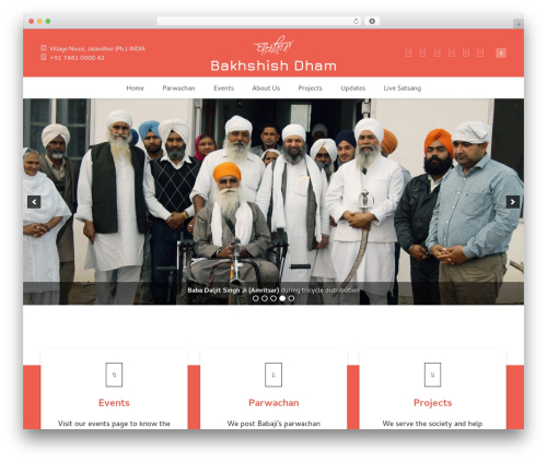 WordPress theme Forgiven - bakhshishdham.org