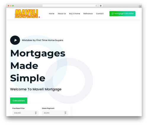 WordPress theme Levix - mavelimortgage.com