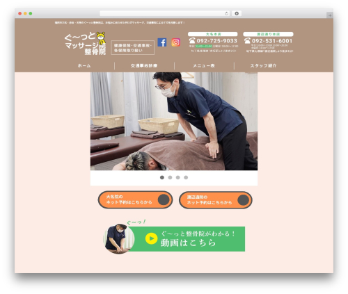 ぐ〜っと整骨院 WordPress theme - gu-tto.com