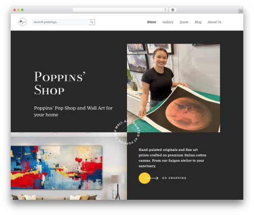 BootScore WordPress theme - poppins-shop.com