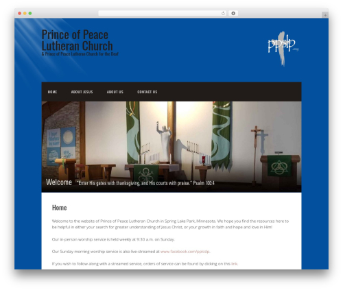 Church WordPress theme - ppslp.org