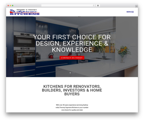 Divi top WordPress theme - powneysupremekitchens.com.au