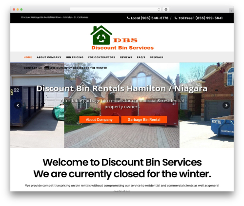 Fildisi WordPress theme - discountbinservices.com