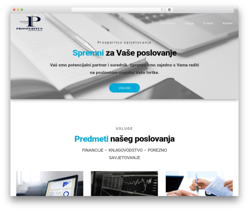 Finance WordPress plugin - prosperitus-savjetovanje.hr