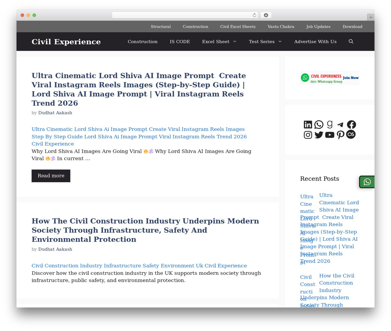 GeneratePress Child theme WordPress - www.civilexperiences.com